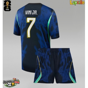 Brasilia Vinicius Junior #7 Vieraspaita Lapsille MM-kisat 2026 Lyhythihainen (+ shortsit)